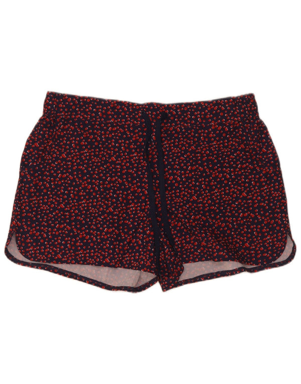 Mountain Warehouse Dame Sports Shorts UK 14 Large Navy Blue Spotted