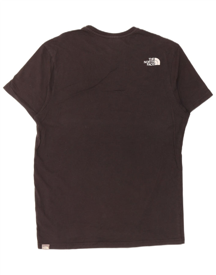 THE NORTH FACE Mens Graphic T-Shirt Top Medium Black Cotton