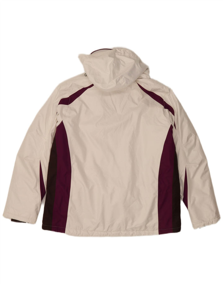 Alpine Mens kapucnis sídzseki IT 50 nagy fehér Colourblock poliészter