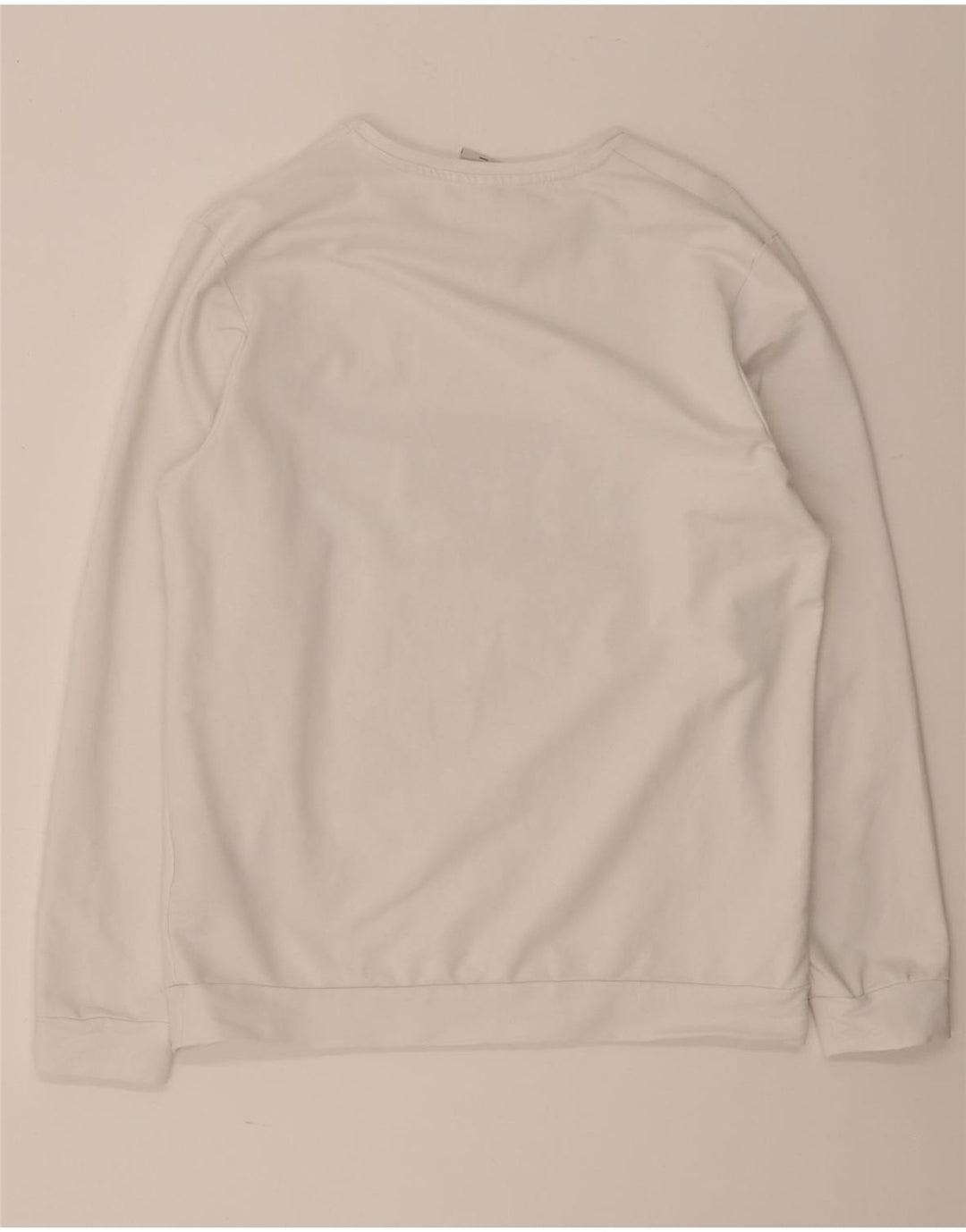 Jack & Jones Mens Graphic Sweatshirt Jumper Large White Cotton