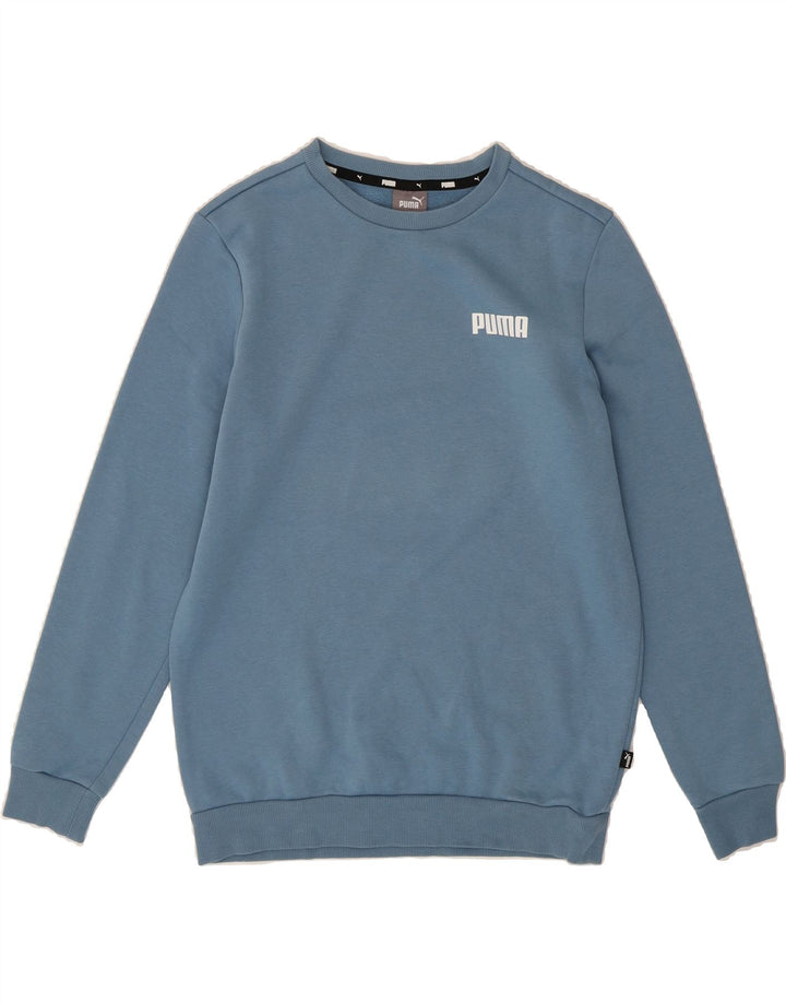 PUMA Mens Sweatshirt Jumper Small Blue Vintage Puma and Second-Hand Puma from Messina Hembry 