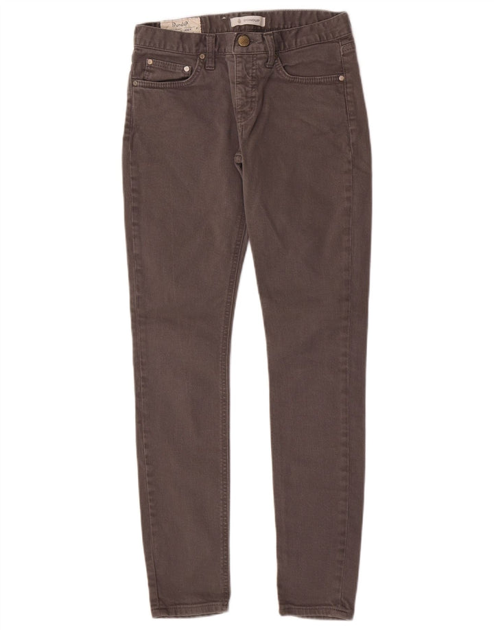Dondup Womens Skinny Jeans W25 L29 Grey Cotton