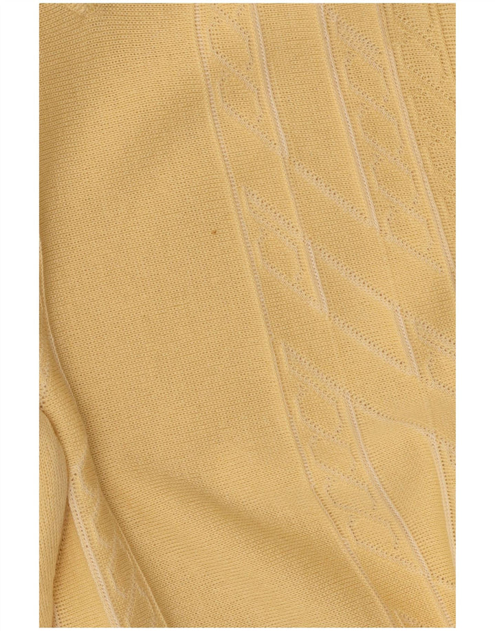 Maglione Gabicci Uomo Scollo a V Giallo Medio Lana