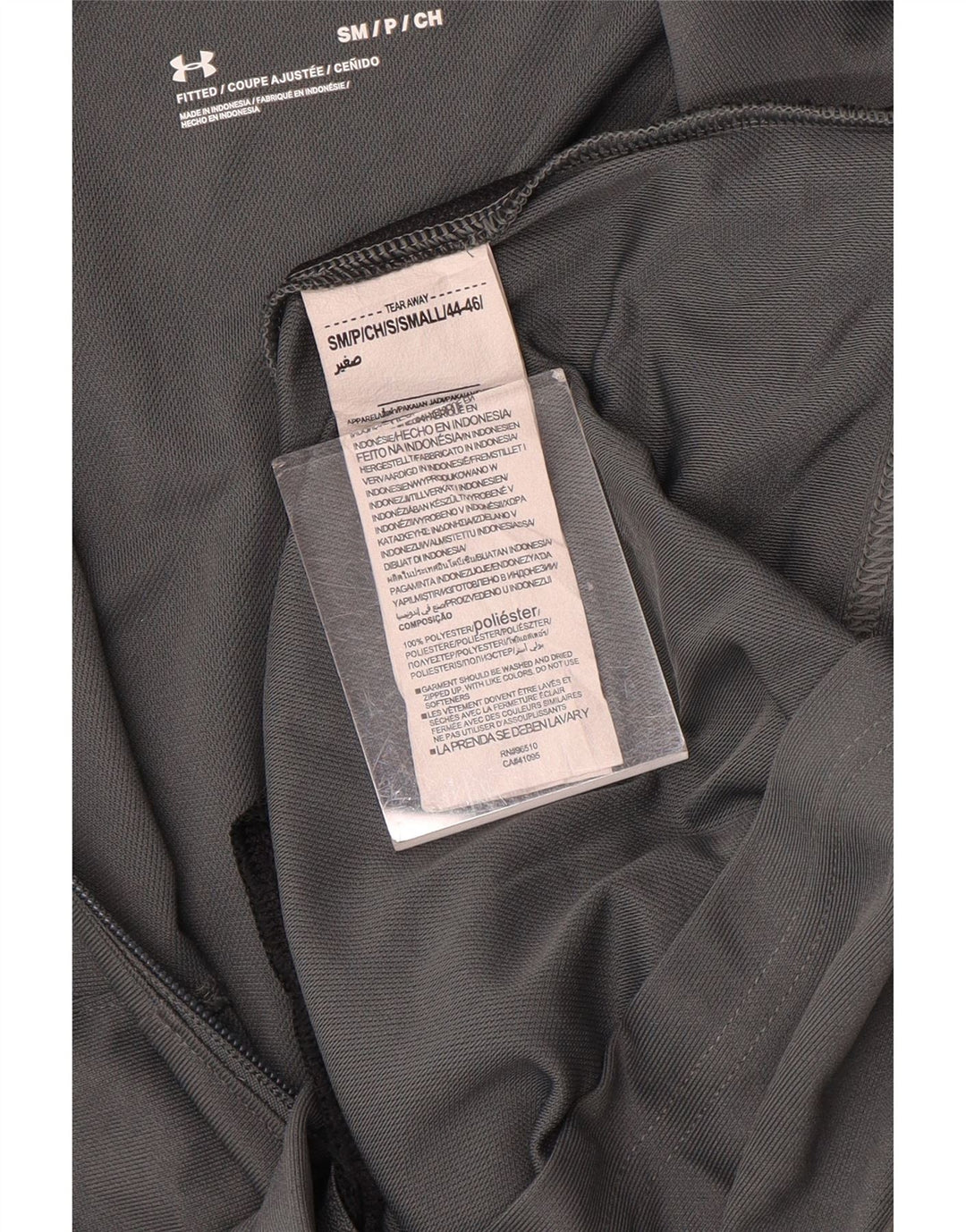 Under Armour Mens Tracksuit Top Jacket Small Grey Polyester