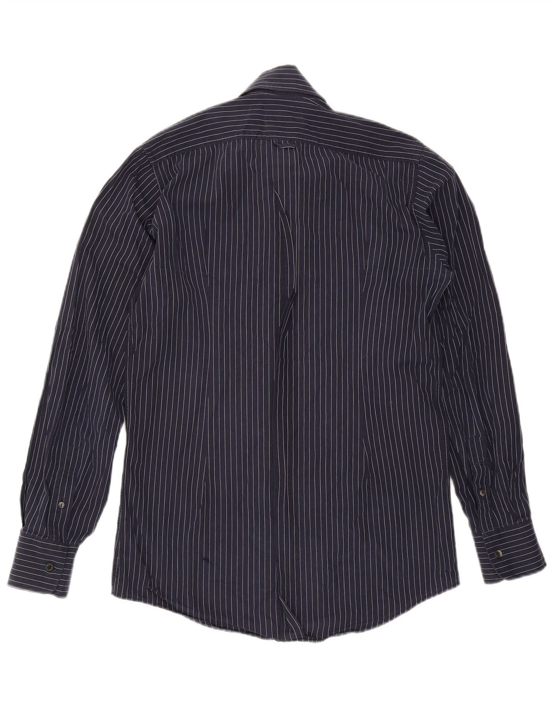 Dolce & Gabbana Mens Shirt Size 40 15 3/4 Medium Navy Blue Pinstripe