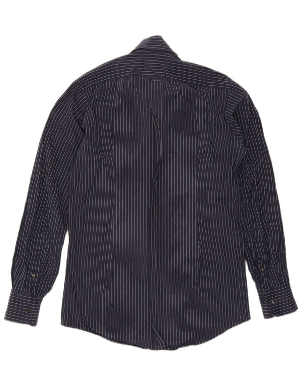 Camicia da uomo Dolce & Gabbana taglia 40 15 3/4 gessato medio blu navy