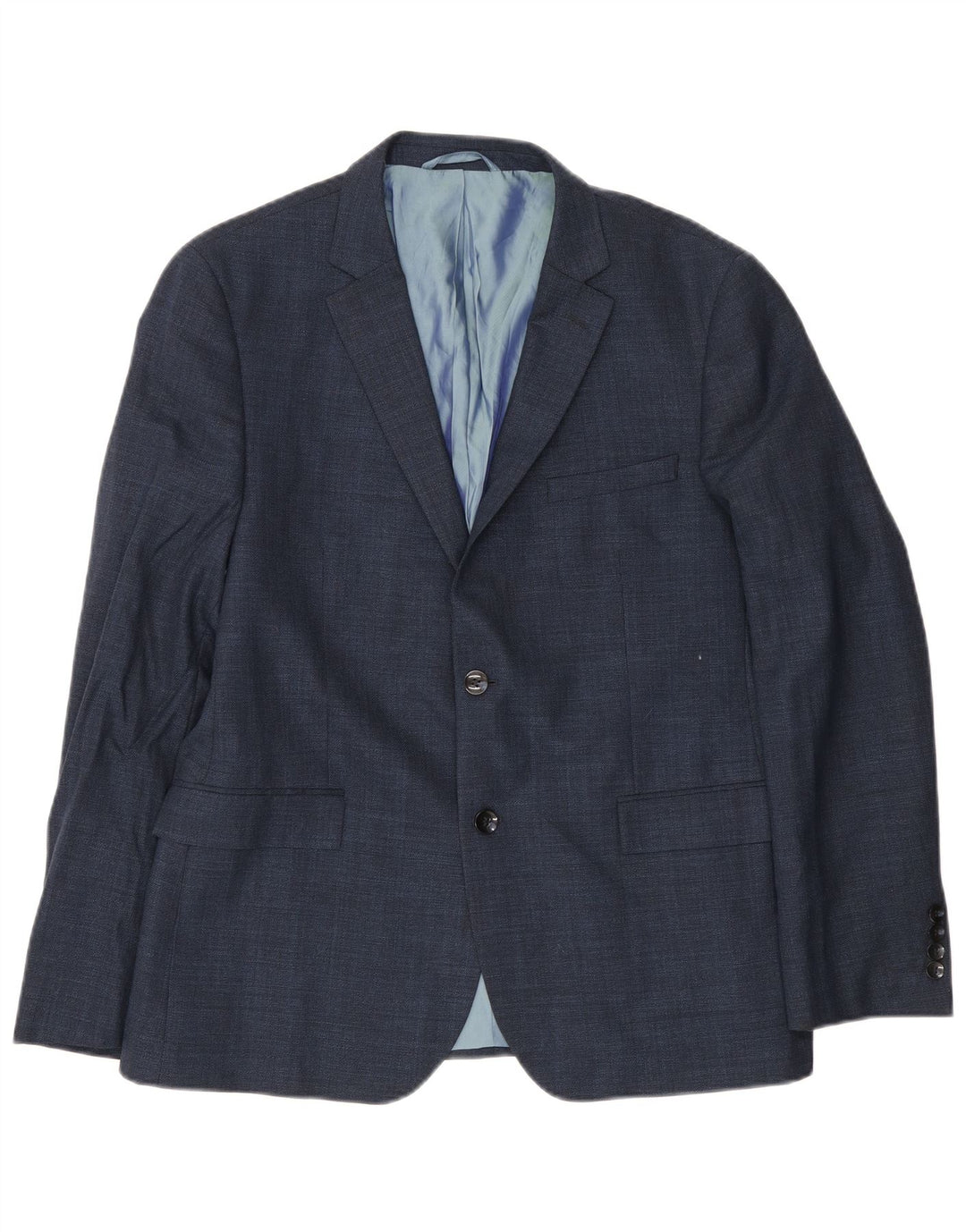 Dkny Herre 2-knaps Slim Fit Blazer-jakke EU 54 2XL Marineblå Uld