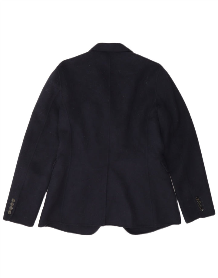 Massimo Dutti Chaqueta Blazer De 2 Botones Mujer EU 38 Small Azul Marino Lana