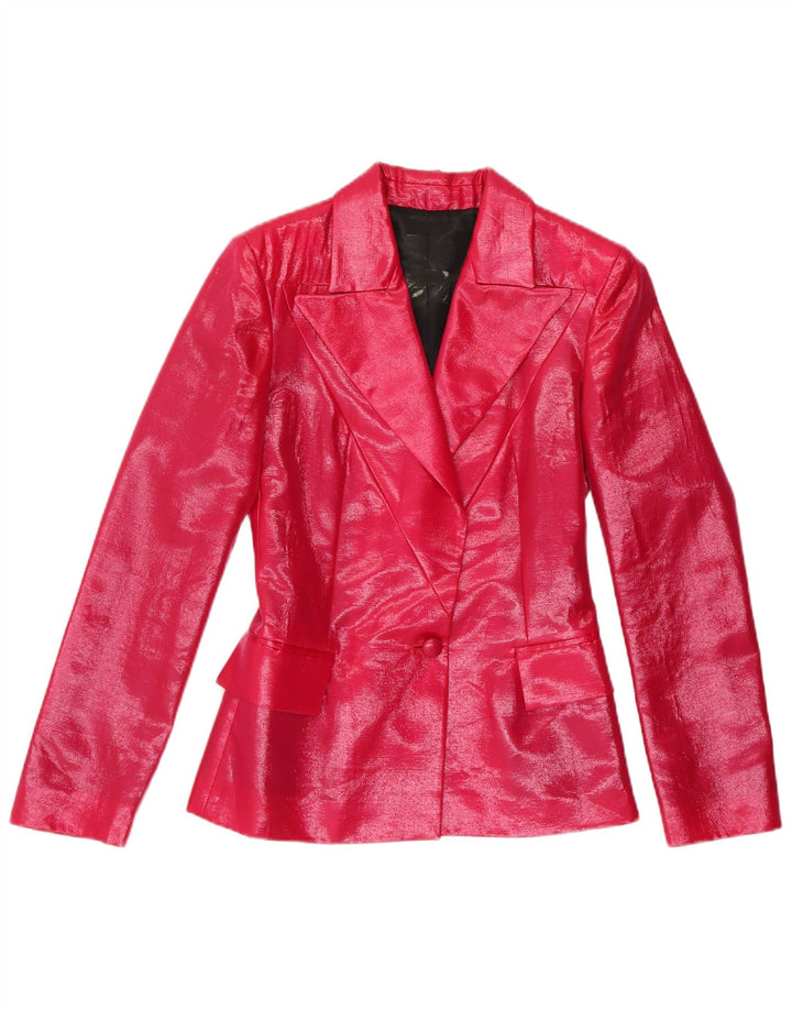 Vintage Womens 1 Button Blazer Jacket IT 42 Medium Pink