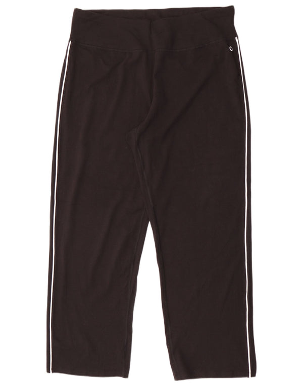Marks & Spencer Womens Tracksuit Trousers UK 20 2XL Black Cotton