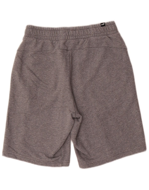 Puma Mens Sport Shorts Medium Grey Flecked Cotton