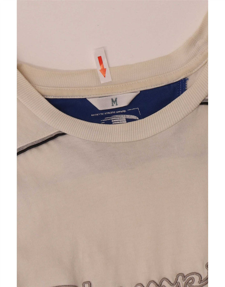 Champion Herren Kurzarm-T-Shirt mit normaler Grafik, mittelweiße Baumwolle