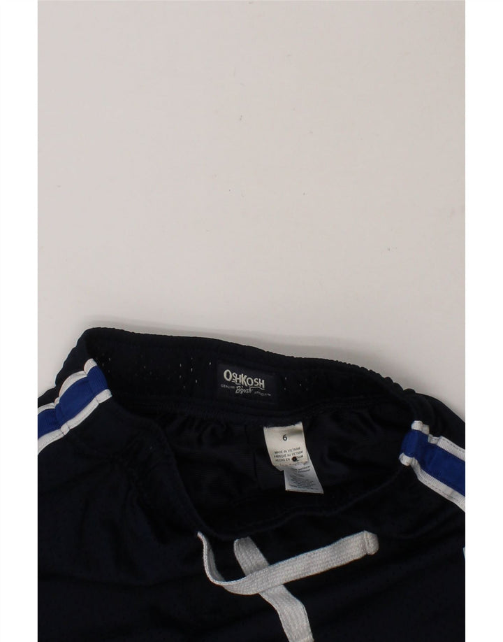 OSH KOSH Boys Sport Shorts 5-6 Years  Navy Blue Colourblock Polyester Vintage Osh Kosh and Second-Hand Osh Kosh from Messina Hembry 
