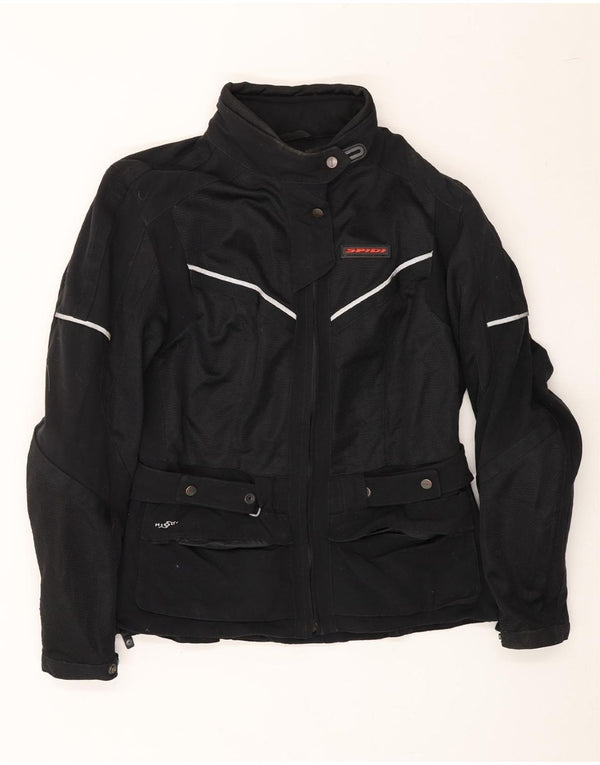SPIDI Womens Racer Jacket UK 14 Medium Black