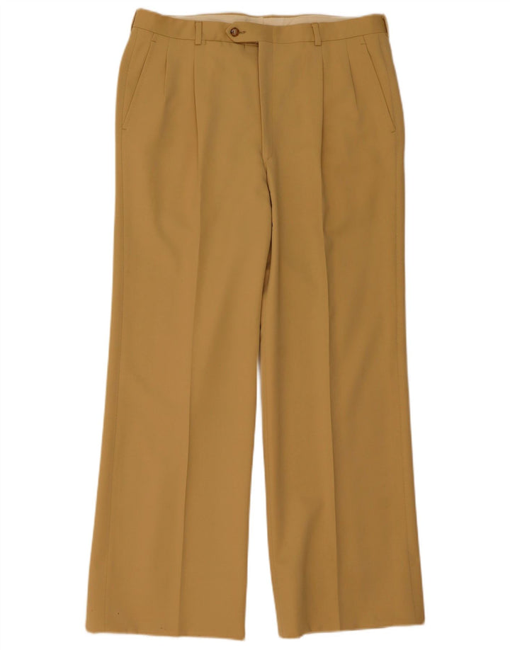 Vintage herre dobbeltradet 2-delt jakkesæt Medium W34 L31 Beige