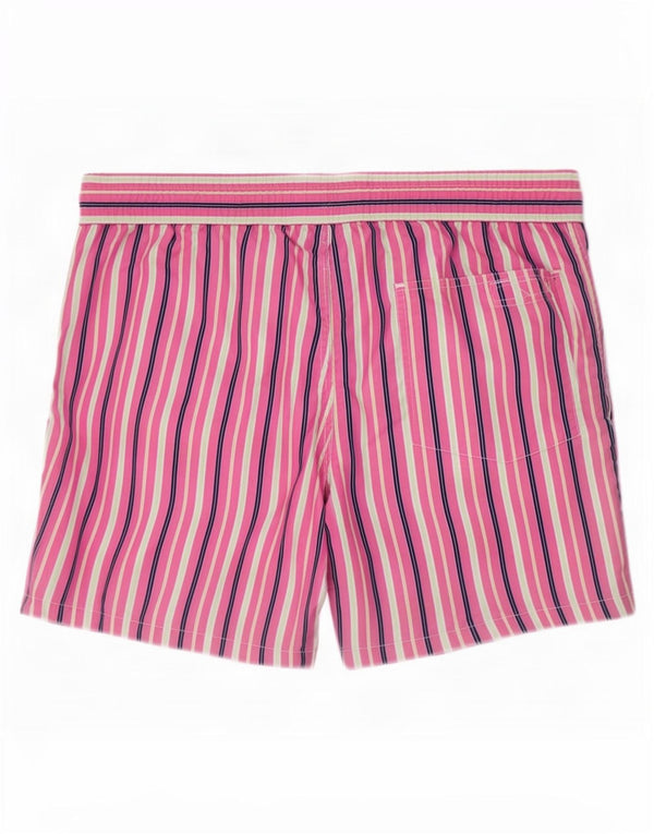 Pantaloncini da bagno da uomo Polo Ralph Lauren grandi in poliestere a righe rosa