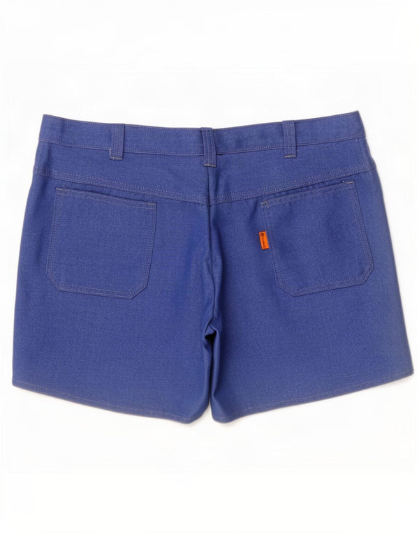 Pantaloncini chino vintage da uomo IT 52 XL W36 Blu Trevira