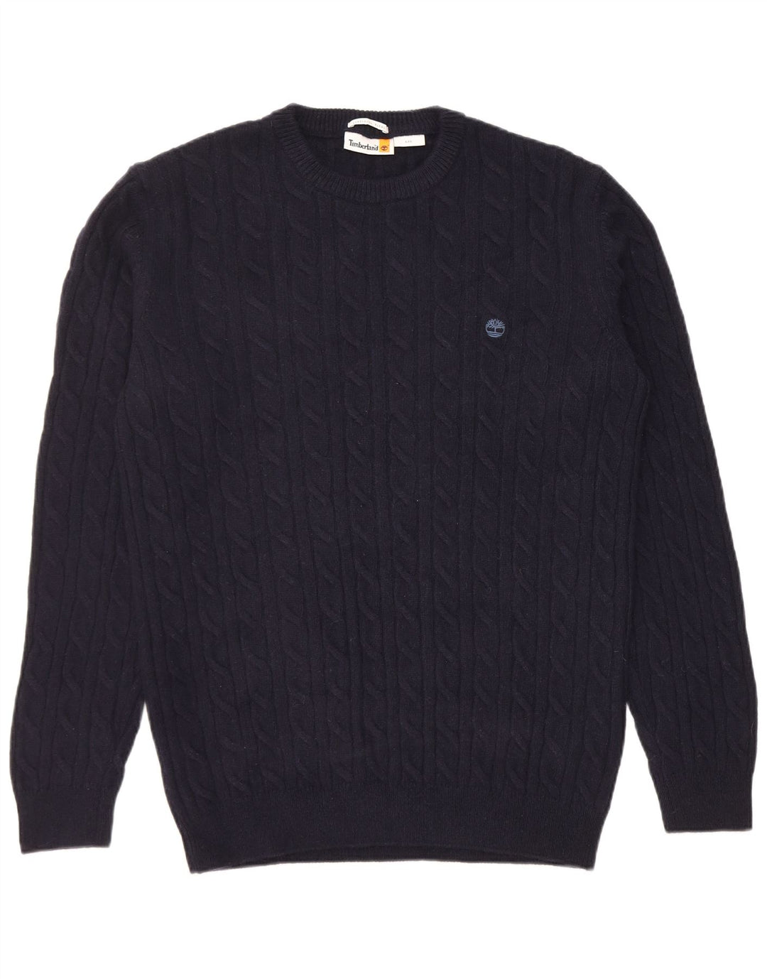 Timberland Maglione da uomo girocollo vestibilità regolare maglione grande lana blu navy