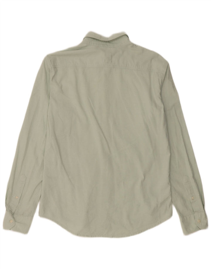Levi's Mens Slim Fit Shirt Medium Green Cotton