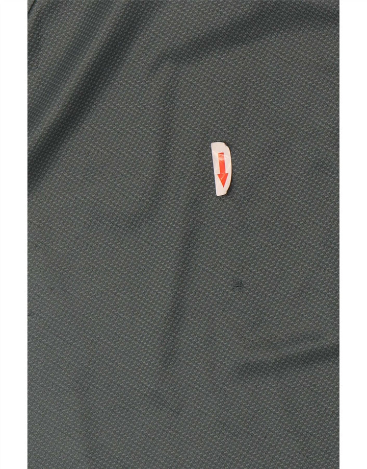 Camiseta masculina Nike Top médio verde colorblock poliéster