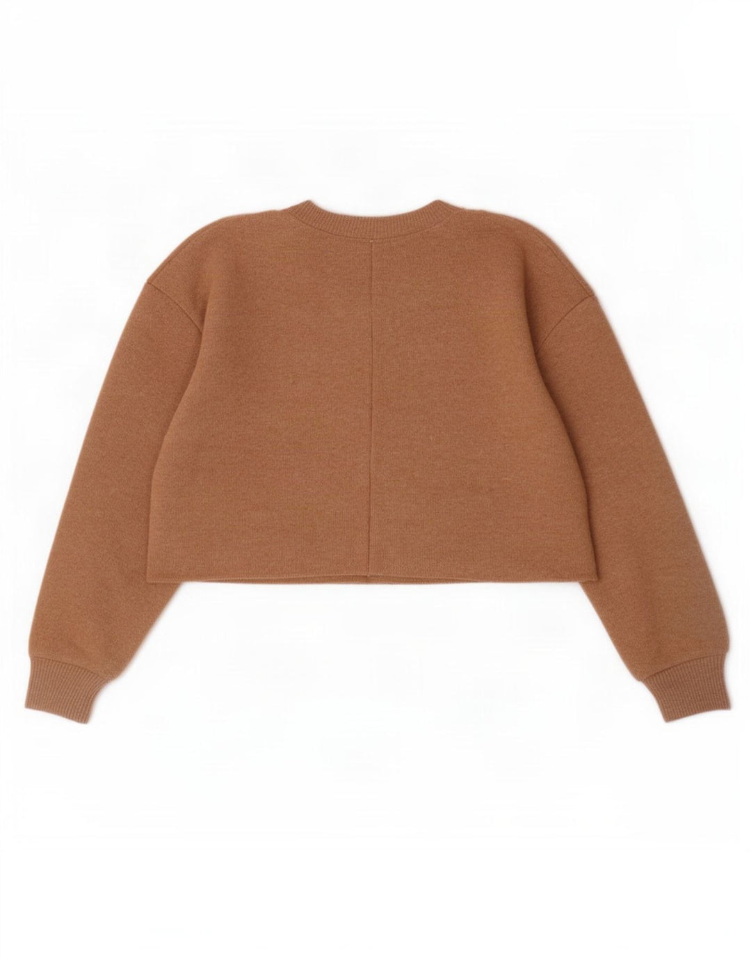 Damski sweter typu Crop Bluza Zara UK 14 Średni Beżowy Poliester