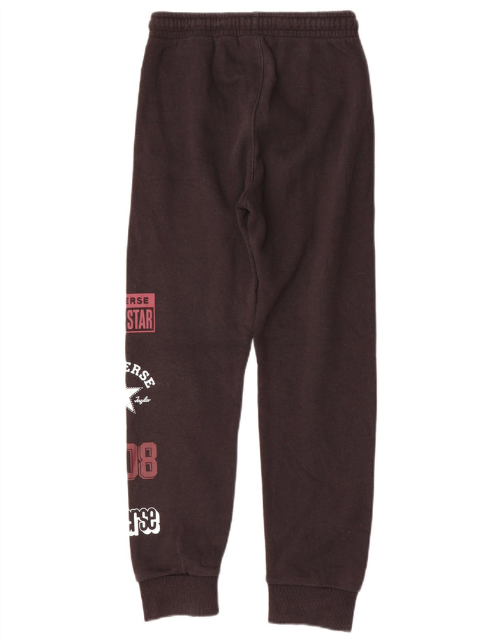 Converse Boys Graphic Tracksuit Trousers Joggers 10-11 Years Medium Black