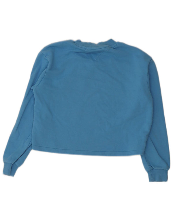 Tommy Hilfiger Boys Graphic Crop Hoodie Jumper 13-14 Years Blue