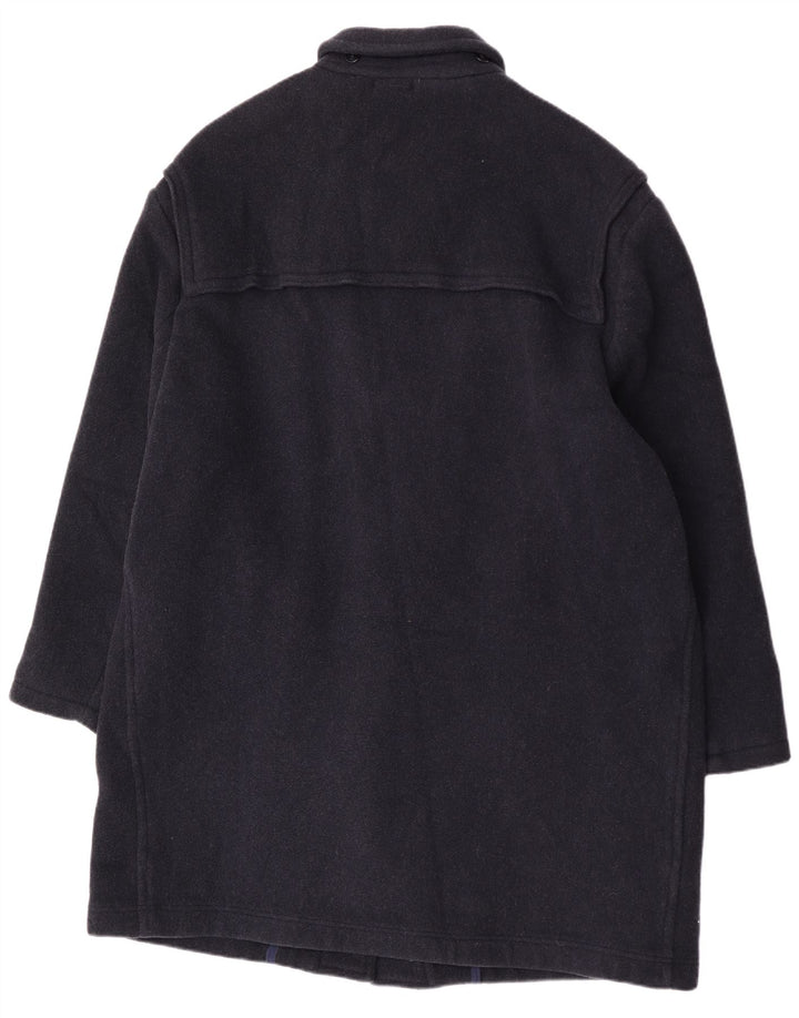 Lebole Mens Loose Fit Duffle Coat UK 42 XL Navy Blue