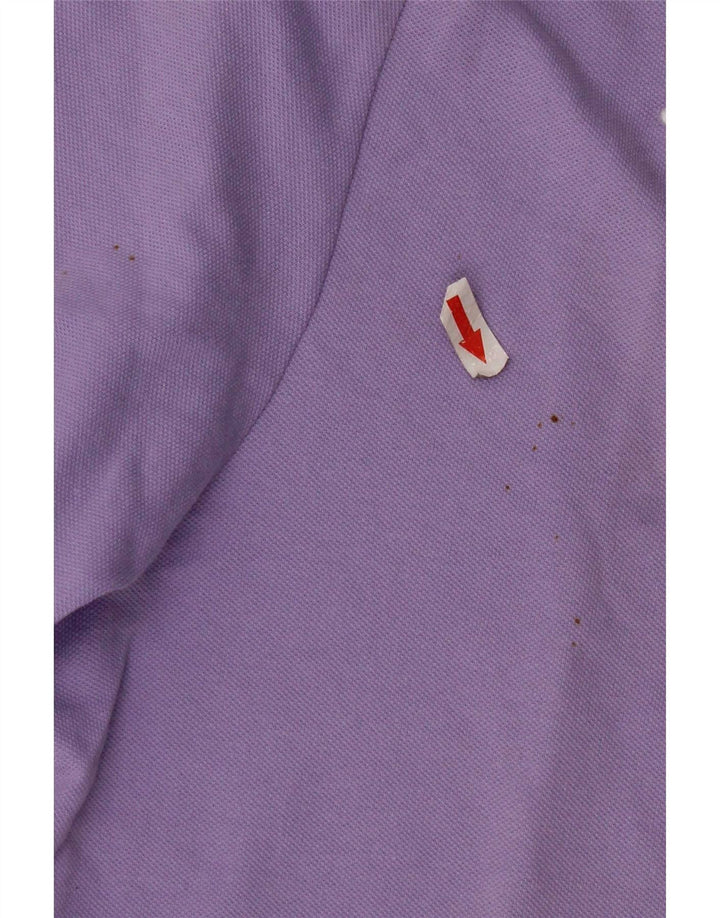 Kappa Mens Polo Shirt Medium Purple Cotton
