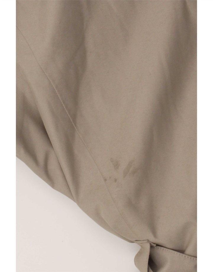 Jack Wolfskin Womens Hooded Trench Coat UK 8/10 Small Beige Polyester