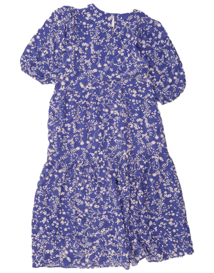 MARKS & SPENCER Womens Regular Maxi Dress UK 16 Large Blue Floral
