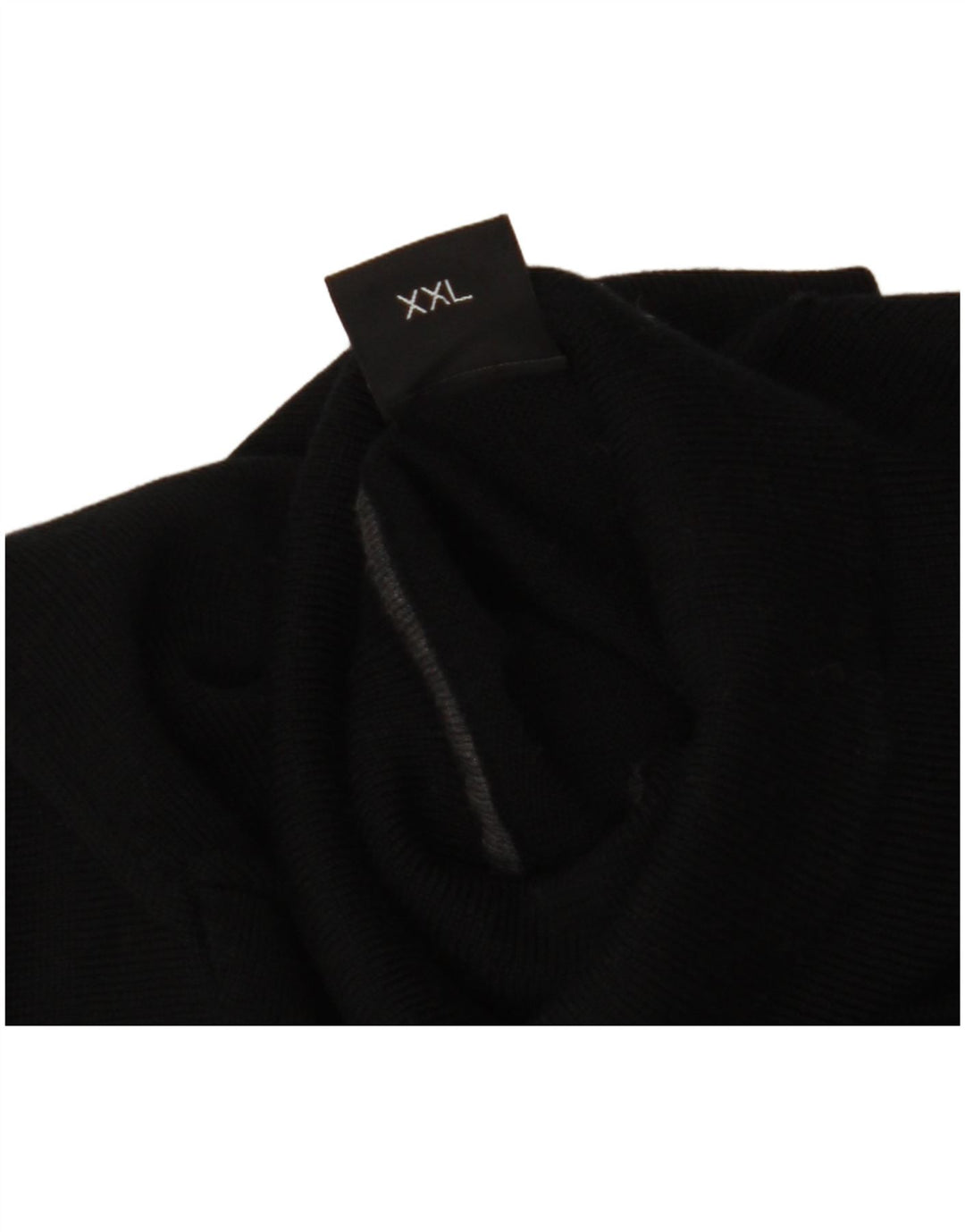 Hugo Boss Herre Roll Neck Jumper Sweater 2XL Sort Uld