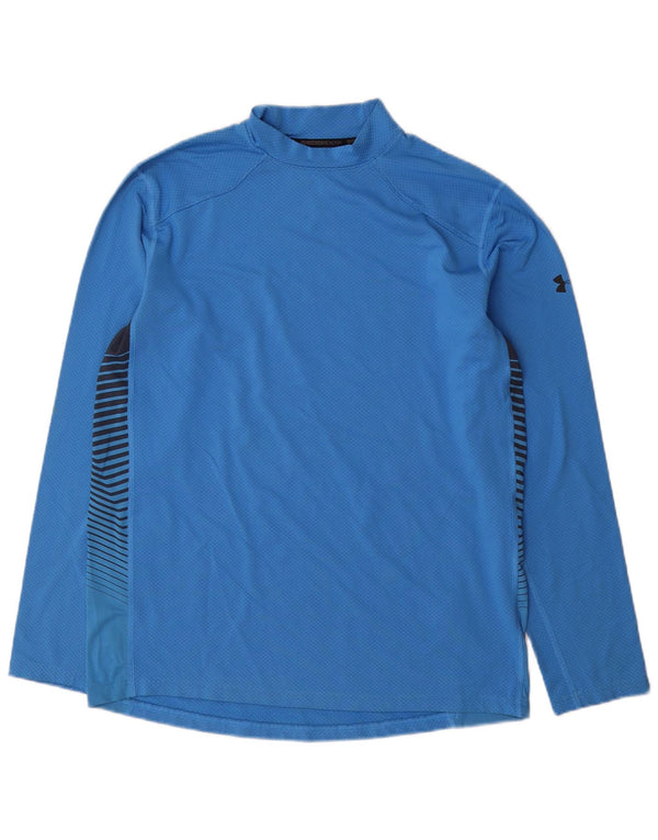 Maglia da uomo Under Armour a maniche lunghe grande blu in poliestere