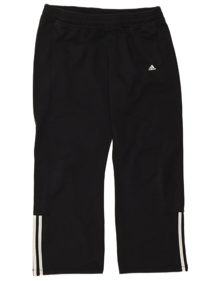 Pantaloni da tuta da uomo Adidas Large neri in poliestere