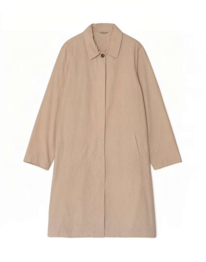 Marks & Spencer Womens Trench Coat UK 16 Large Beige Cotton Classic