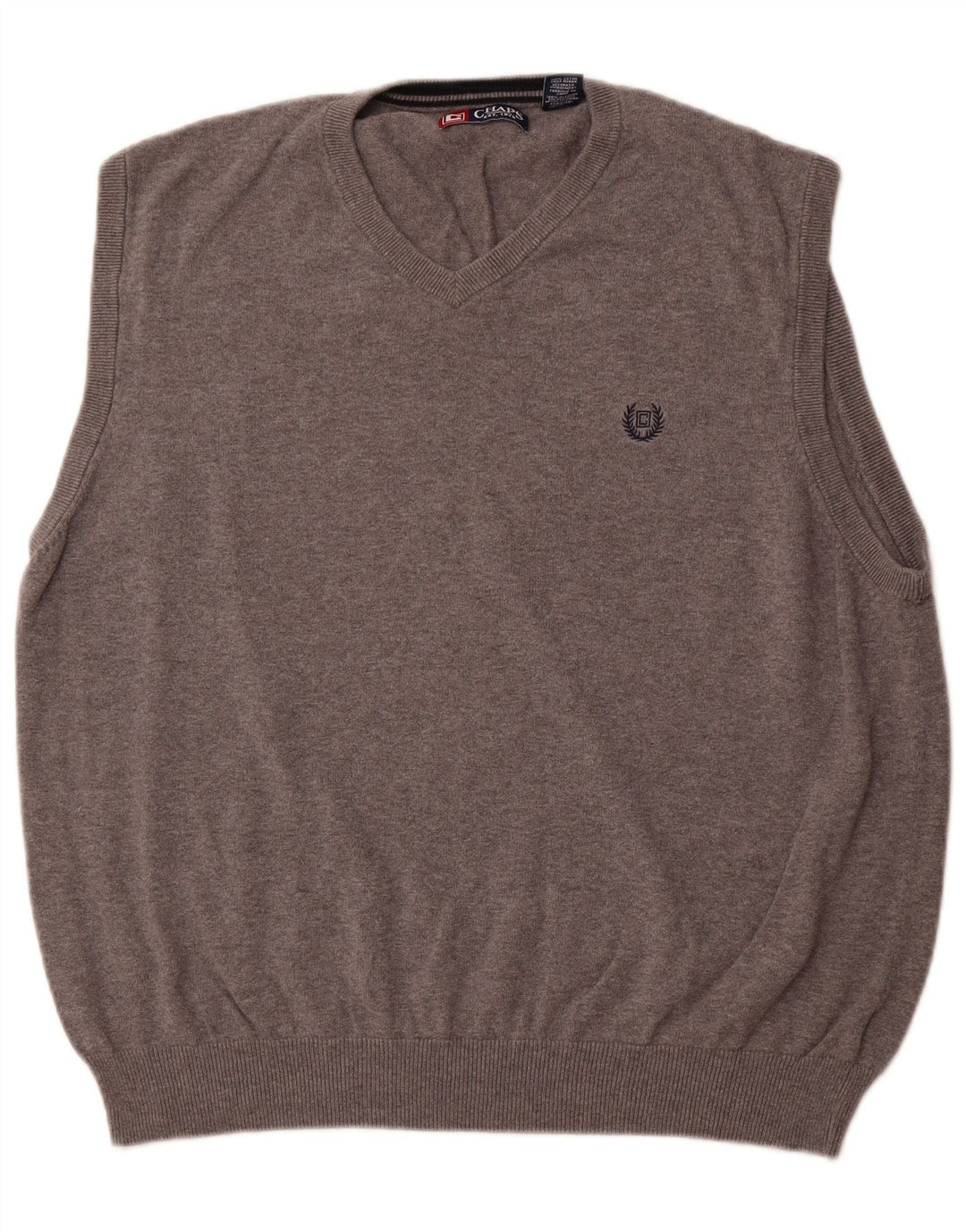 CHAPS Mens Vest Tank Top 2XL Grey Cotton