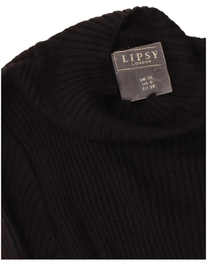 Lipsy Womens Jumper Dress UK 10 Small  Black