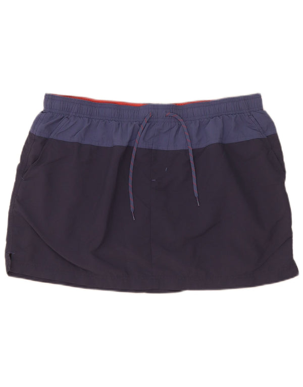Gonna Columbia da donna UK 14 grande in nylon color block blu navy