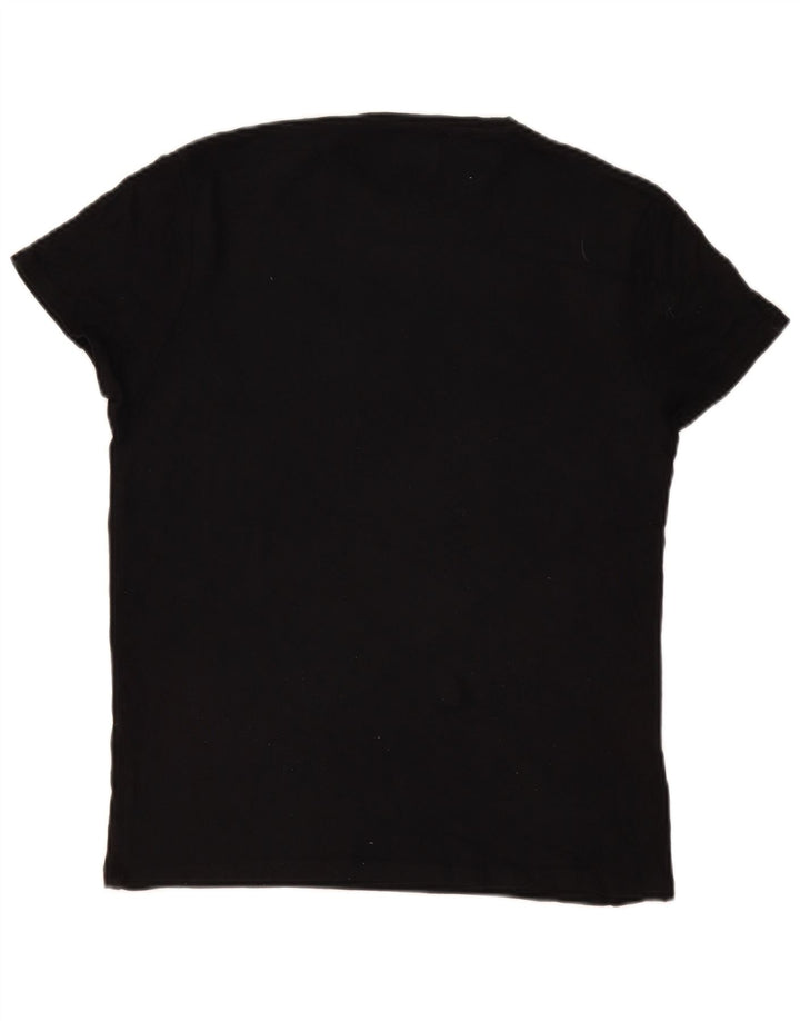 Zara Mens T-Shirt Top Medium Black