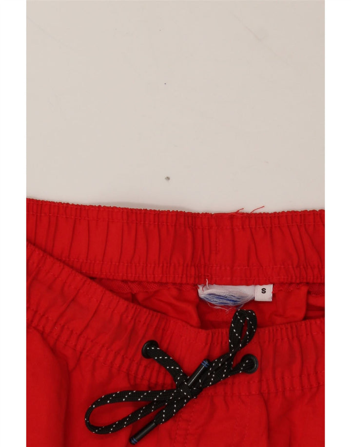 JACK & JONES Mens Graphic Swimming Shorts Small  Red Vintage Jack & Jones and Second-Hand Jack & Jones from Messina Hembry 
