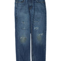 Levi's Mens 511 Distressed Slim Jeans W34 L34 kék pamut