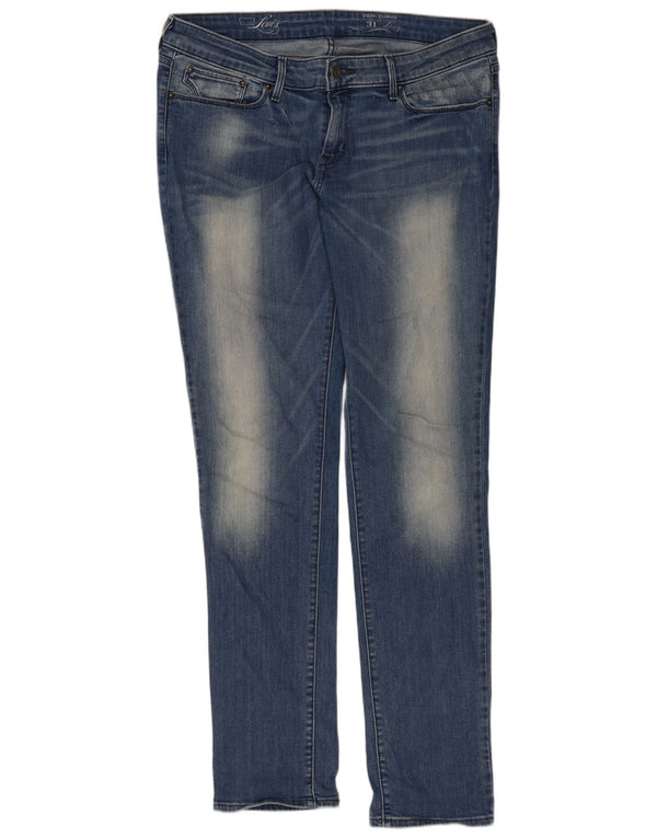 Levi's Jeans ajustados de cintura baja Demi Curve para mujer W31 L34 Algodón azul