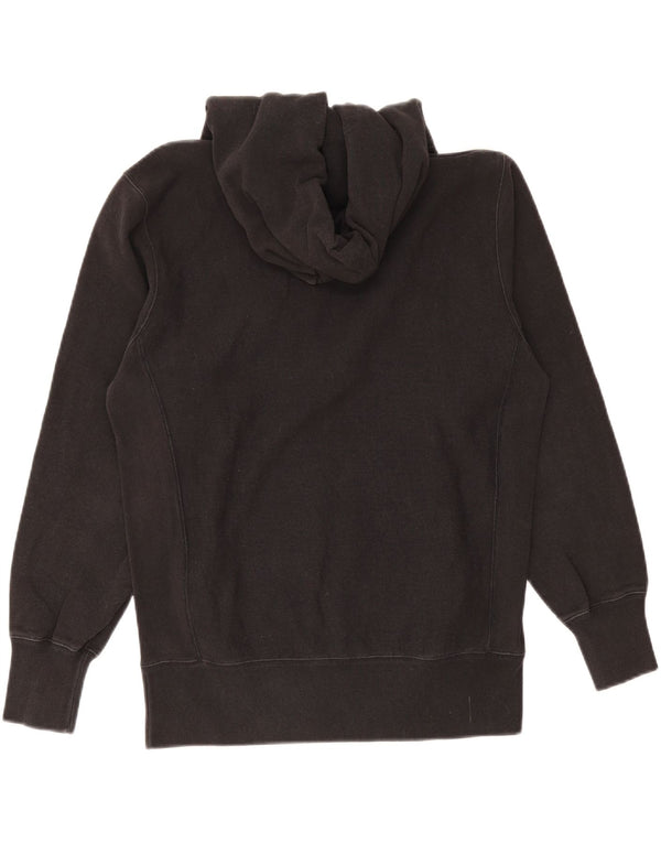 Champion Dame Grafisk Hoodie Jumper UK 16 Large Sort