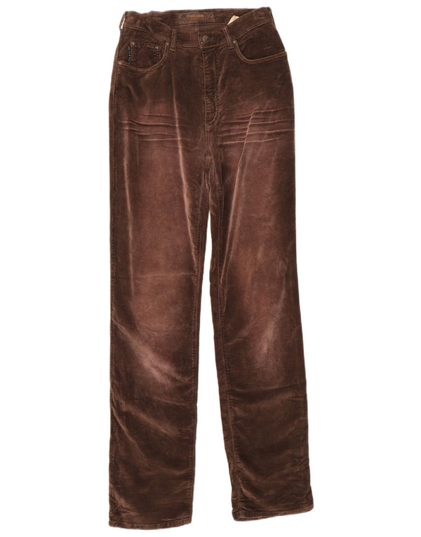 Pantaloni casual dritti da donna KRIZIA W29 L31 in cotone marrone