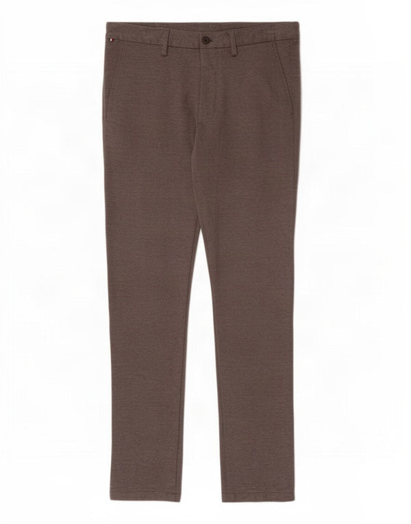 Tommy Hilfiger Pantalones chinos ajustados para hombre W30 L30 Viscosa gris