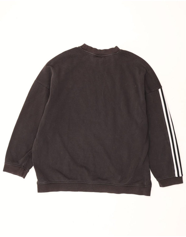 Adidas Mens Graphic Sweatshirt Jumper XL Black Cotton