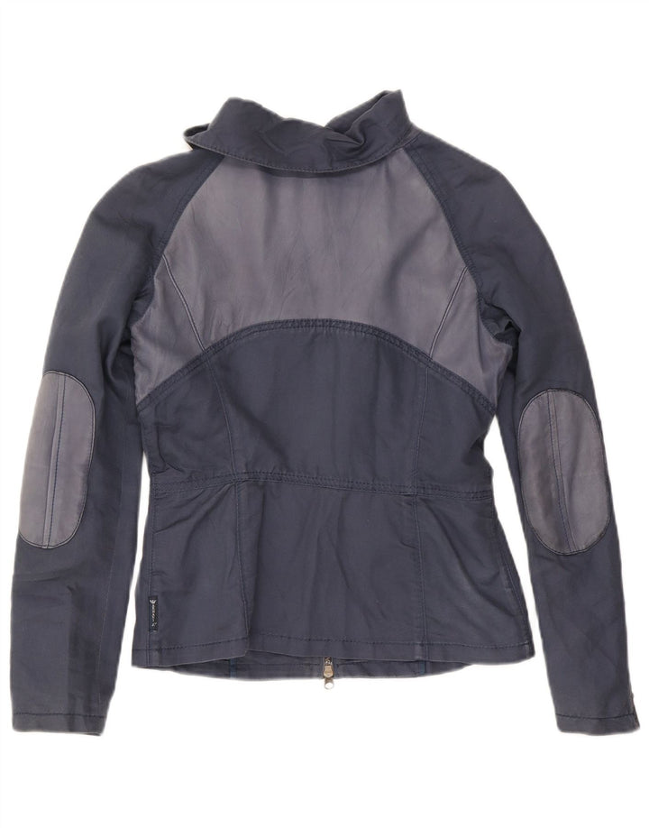 Armani Jeans Veste Bomber Femme UK 14 Coton Bleu Marine Moyen