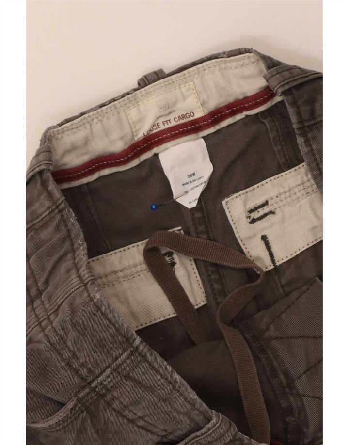 Gap Shorts Cargo Hombre W28 Pequeño Algodón Gris