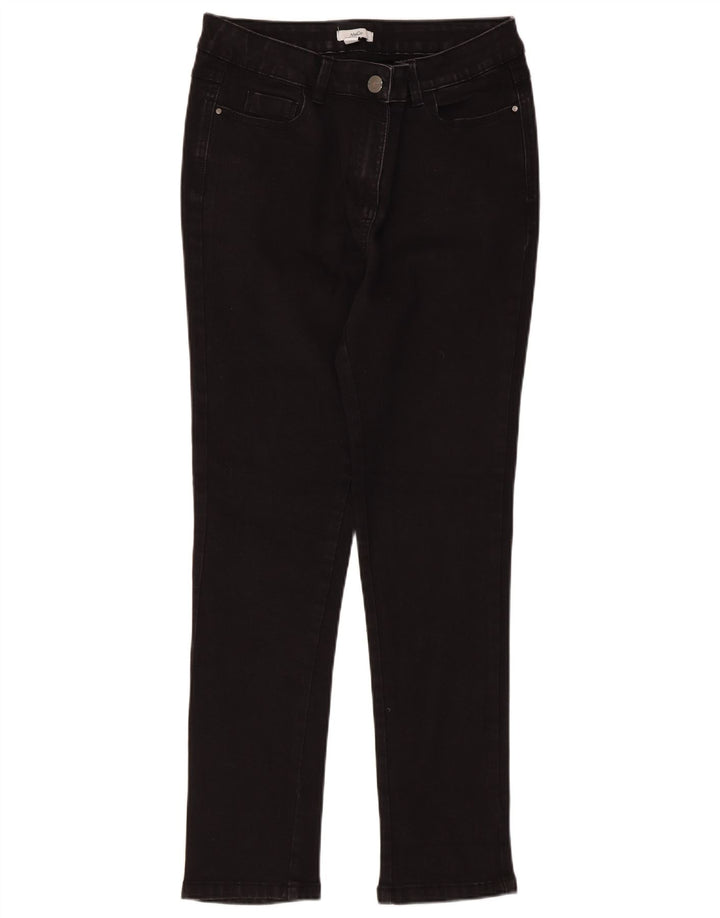 M&Co Womens Slim Jeans UK 12 Medium W30 L27 Black Cotton