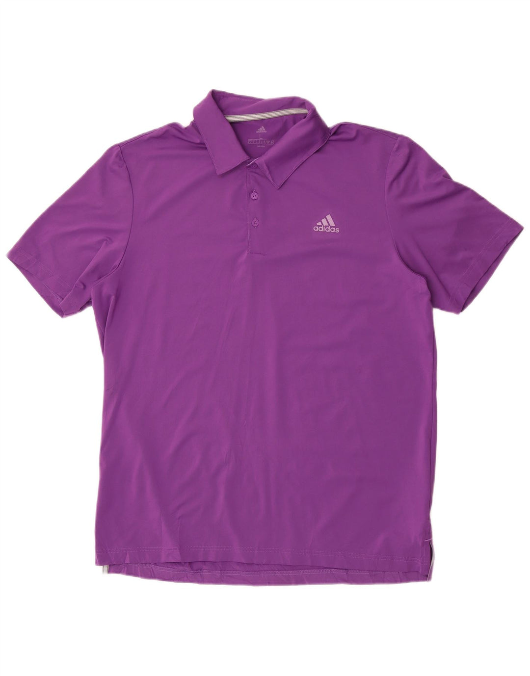 Adidas Mens Polo Shirt Large Purple Polyester